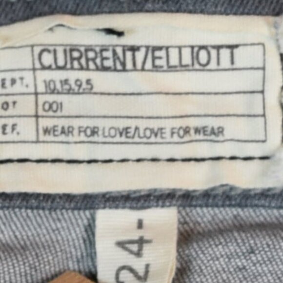 Current Elliott Women's Distressed Skinny Jeans Size 24 Gray Mid-Rise Denim Pant - Picture 5 of 9